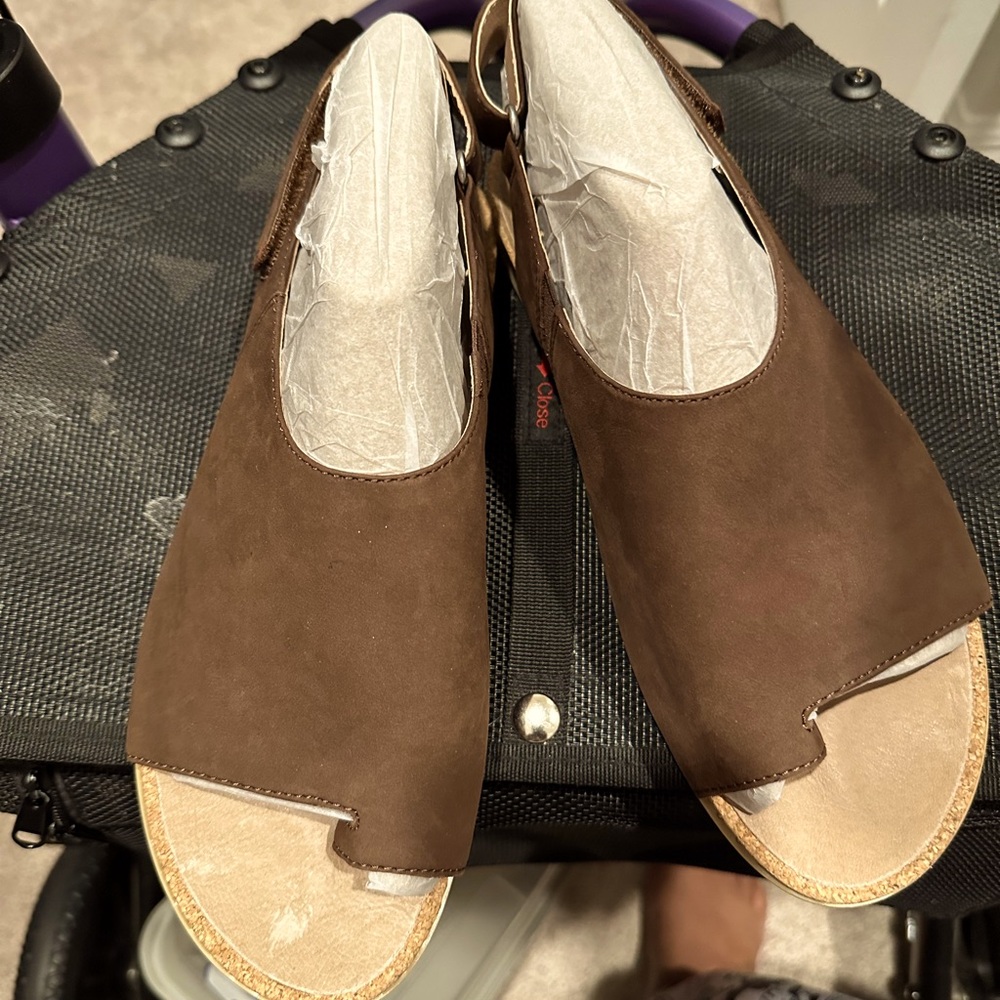 Suede Earth Sandals